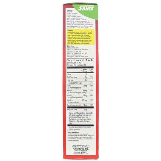 Floradix Iron + Herbs Liquid Extract, SAL